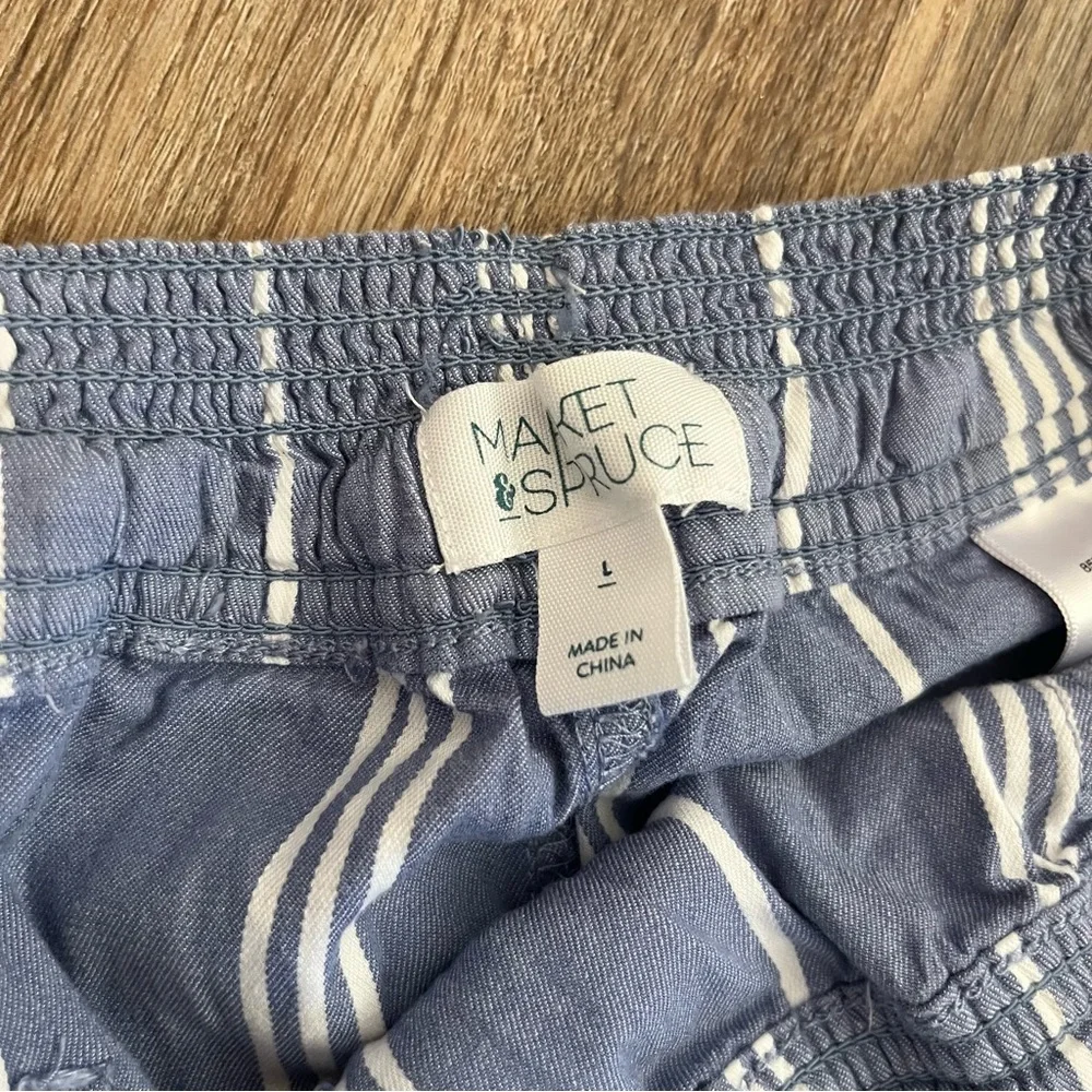Market & Spruce Striped Shorts - Picture 2 of 4